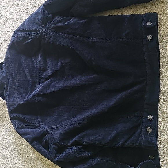 Marine LayerBoise Cord Sherpa Trucker in Sky Captain - Picture 7 of 9